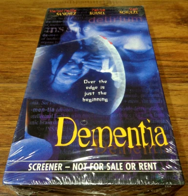 DEMENTIA (1999) SCREENER PROMO VHS BRAND NEW SEALED (AURORA) HORROR - Image 1 of 4