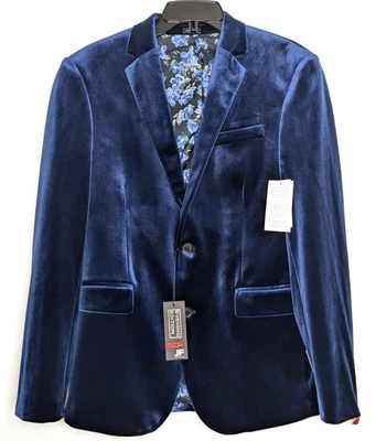 J. Ferrar Slim Fit Men's Velvet Sport Coat Blazer Size 38R Evening Edition $160 - Image 1 of 4