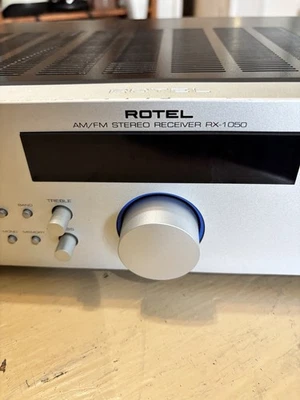 ROTEL RX-1050 AM/FM Stereo Receiver Silver FOR PARTS - Image 1 of 4