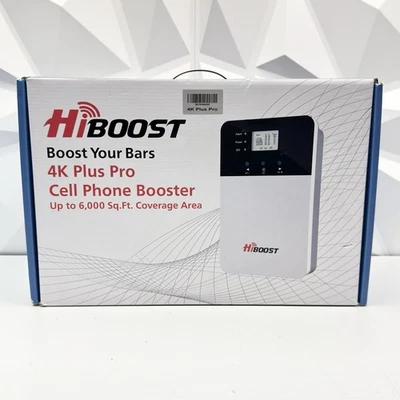 HiBoost 4K Plus Pro Cell Phone Signal Booster Kit 5G Compatible New Open Box - Image 1 of 4