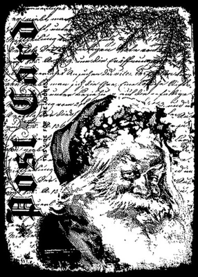 Stampers Anonymous Tim Holtz Components Cling Rubber Stamp Santa Letter COM028 - Image 1 of 4