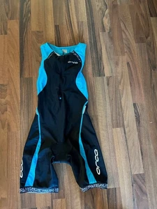 Orca Triathlon Tri Suit Competition Run Cycling Small Black Blue Athletic - Picture 1 of 8