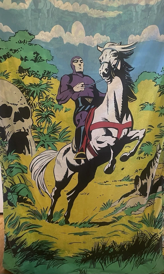 Funda de cama edredón individual vintage The Phantom de King Features 1991 - coleccionable Foto 1 de 4