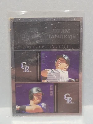 20027 Absolute Memorabilia - Team Tandems Todd Helton, Larry Walker #TT-10 - Imagem 1 de 2