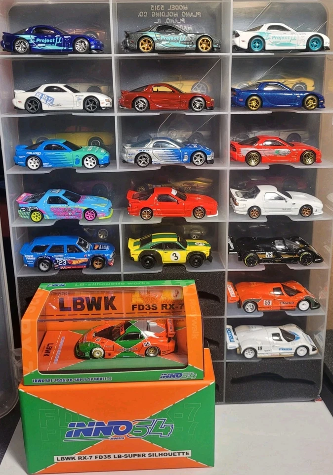 Hot Wheels Mazda Lot (x18) Premium RX7 RLC Wheel Swaps RX3 Inno64 LBWK Pandem FC - Image 1 of 4