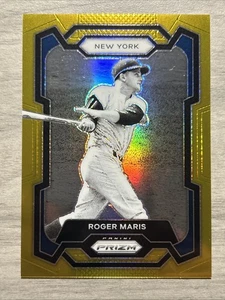 2024 Prizm Roger Maris New York Yankees SSP True Gold #/10 - Picture 1 of 2