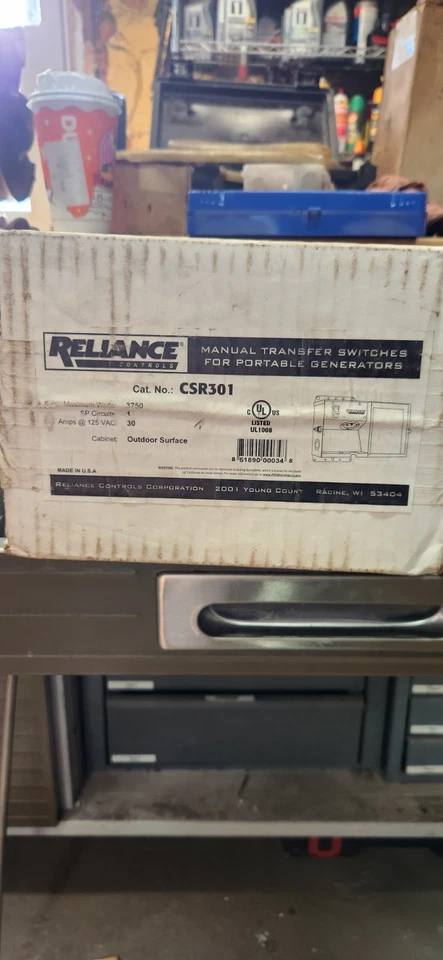 interruptor de transferencia manual para generador portátil Foto 1 de 1