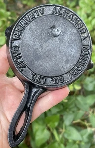 Mini Cast Iron Skillet candle holder Advertising Alhambra California foundry co - Picture 1 of 17