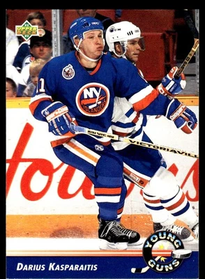 1992-93 Upper Deck #563 Darius Kasparaitis New York Islanders Hockey Card - Image 1 of 2