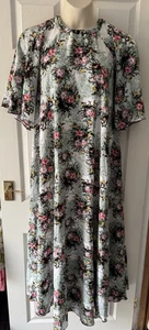 Vintage Handmade Maxi Dress With Butterfly Sleeves. Size 22 - Picture 1 of 2
