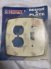 Vintage HomeX Wall plate 1 Switch Light 1 OutlCover Personalizable For Wallpaper