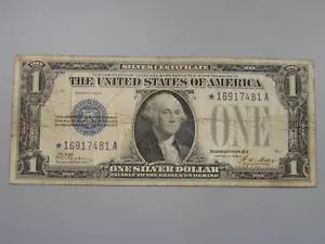 1928-A ⭐STAR⭐ Funny Back Silver Certificate ⭐/A Block. #3 - Picture 1 of 7