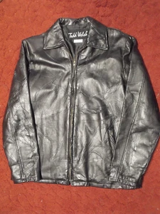 Todd Welsh - Men’s Black Jacket, 100% Leather Shell, 100% Polyester Lining - M - Picture 1 of 8