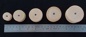 BEECH DRAWER KNOBS WITH INSERT + SCREW HARDWOOD KNOB Wooden Wood Handles Pull