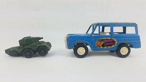 Die Cast Vehicles ~ AS-IS ~ TootsieToy Bronco & Lesney Saladin Armored Car 6x6 - Picture 1 of 8