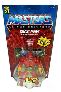 MASTERS OF THE UNIVERSE BESTIA HOMBRE MODERNO POSANDO RETRO JUEGO FIGURA DE ACCIÓN MATTEL - Imagen 1 de 2