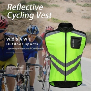Reflective Cycling Vest Windproof Sports Ciclismo Jersey MTB Road Bike Clothing - Picture 1 of 25
