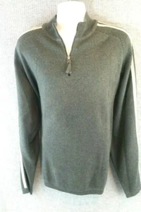 Suéter EDDIE BAUER Para Hombre XL Alto 1/4 Cremallera Grande Pullover Gris Algodón - Imagen 1 de 8