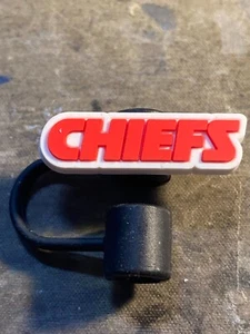 Bouchon supérieur pailles anti-déversement en silicone Kansas City Chiefs - Photo 1/1