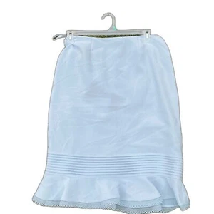 NWT Deadstock Albert Nipon Peplum Ruffled Hem Skirt Powder Blue Womens Size 10 - Picture 1 of 5