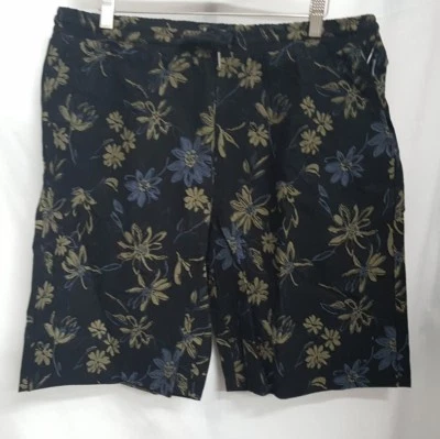 THREADS 4 THINGHT HOMBRE FLORAL CAQUI CHINO CORDÓN SHORTS NEGRO TALLA 36 ¡NUEVO! Foto 1 de 2