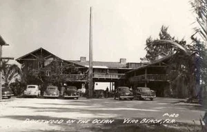 1950 VERO BEACH FL Treibholz auf dem Ozean Koch RPPC ECHTFOTO Postkarte - Bild 1 von 1