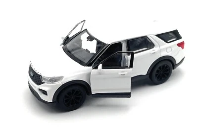 Modellino Auto Ford Explorer SUV 1:34-39 Bianco Veicolo - Immagine 1 di 4