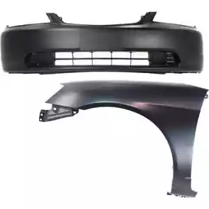 Honda CIVIC 2001-2003 FRONT BUMPER COVER with Fender | Coupe/Sedan | 2-pc kit - Picture 1 of 11