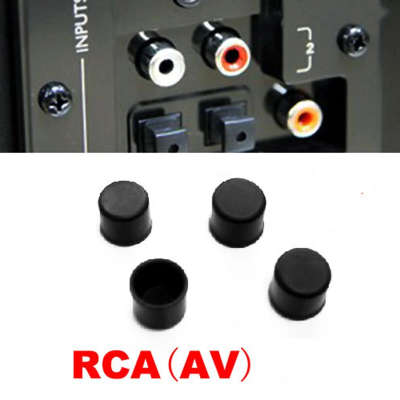 Tapón de silicona protector contra el polvo interfaz RCA enchufe tapa puerto cubiertas antipolvo Foto 1 de 1