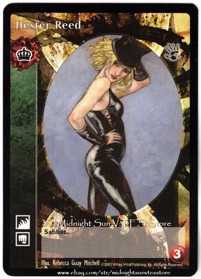 Hester Reed Lasombra Black Hand V:TES VTES Vampire CCG - Image 1 of 1