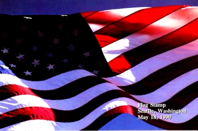 USPS FDC Ceremony Program #2475 ATM Dispensed EXTRAordinary Flag 1990 - Image 1 of 2