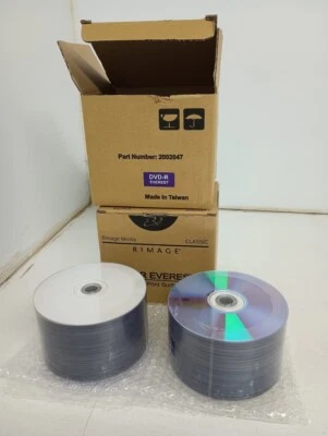 Rimage DVD-R Everest 100Pcs Classic White Print Surface 2002047 Lot x2 - Image 1 of 4