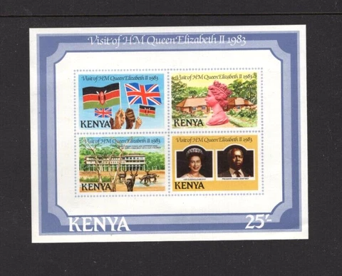 Kenya 281 MNH Royal Visit QE II 1983 Cover