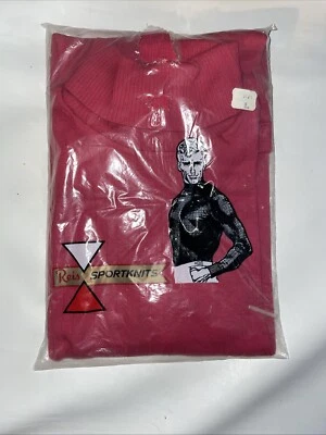 Mens VTG REIS Sportknits L/S Cuffed Red Turtleneck Shirt  100% Cotton Size Large - Image 1 of 4