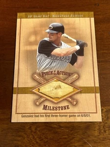 2001 UPPER DECK SP GAME BAT MILESTONE EDITION LUIS GONZALEZ BAT RELIC - Picture 1 of 2