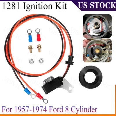 For Ford V8 Pertronix 1281 Ignition Points-to-Electronic Conversion Kit Ignitor - Image 1 of 4