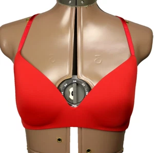 Victoria's Secret T-Shirt Lightly Lined Wireless Bra Open-Racerback Red 34C - Picture 1 of 19