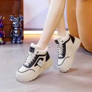 Women's High Top Snow Boots Warm Anti Slip Winter Casual Thick Shoes - Picture 1 of 26