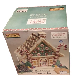Debbie Mumm Sweet Gingerland Vintage 90s Sakura Oneida Ceramic Cooke Jar Unused - Picture 1 of 3