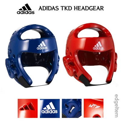 Adidas Taekwondo Headgear Red / Blue Head Gear WTF Approved Guard - Image 1 of 4