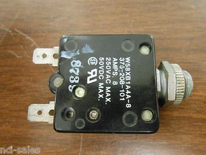 POTTER & BRUMFIELD W58XB1A4A-8 SUPPLEMENTARY THERMAL BREAKER 8 AMP - Picture 1 of 1