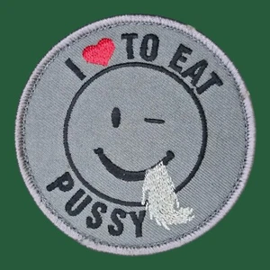 ICH LIEBE ES ZU ESSEN MUSCHI ZUNGE LECKEN ACU DUNKEL LUSTIG TAKTISCH ARMEE HAKEN MORAL PATCH - Bild 1 von 3