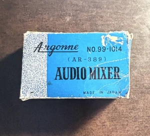 ๐ต Vintage Argonne AR-389 RCA to 1/4" Audio Mixer No. 99-1014 in Box - Picture 1 of 12