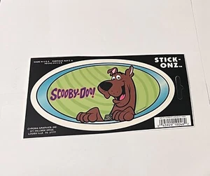 Pegatina de parachoques Stick-Onz Scooby Doo ovalada 5 1/4 "x 3" ~ coche, camión, armario, etc. - Imagen 1 de 1
