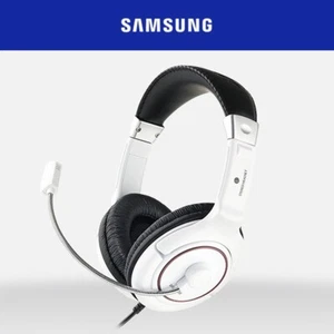 SAMSUNG Over Ear Headphones SHS-150UW White Quiet Comfort Wired Stereo Gaming - Picture 1 of 5