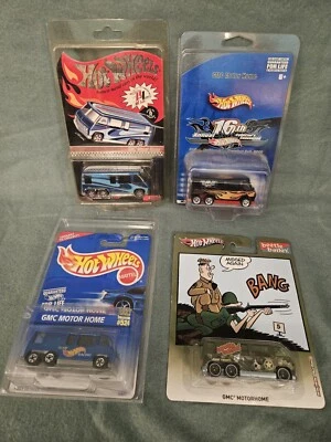 Hot Wheels, GMC Motorhome, Lot  4 Cars,  RLC, Mainline, Convention, Pop Culture  - Image 1 of 4