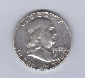 1963 D U.S. BENJAMIN FRANKLIN LIBERTY SILBER HALF DOLLAR TOLLES DETAIL SEHR SCHÖN - Bild 1 von 2
