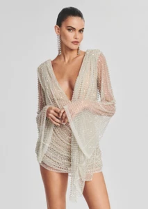Retrofete X May Mashiah Opal Crystal Embellished Dress, Style# MM22-5208, Size L - Picture 1 of 16