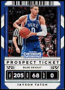 2020 Panini Contenders Draft Picks #8b Jayson Tatum Duke Blue Devils #8 - Bild 1 von 2