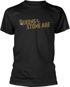 Queens Of The Stone Age: Text Logo (Metallic) (T-Shirt Unisex Tg. L) - - Picture 1 of 1